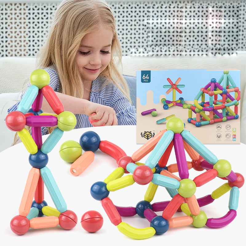 Magnetic Building Blocks - STEM Educational Construction Toy for Kids