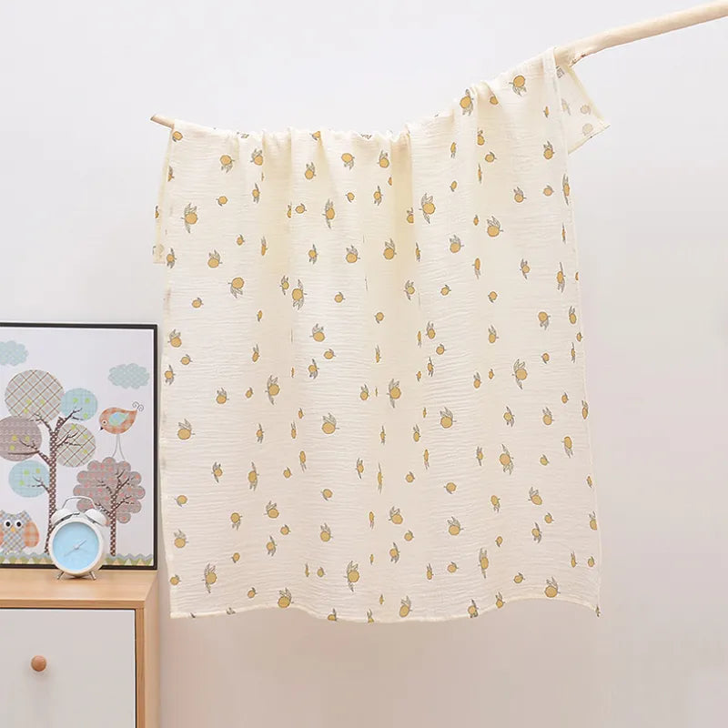 Ins Baby Blanket Muslin Swaddle 2 Layer Cotton Receive Blankets for